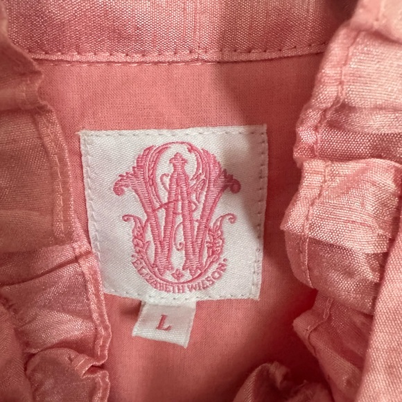 Elizabeth Wilson Pink Ruffled Top - Picture 4 of 6